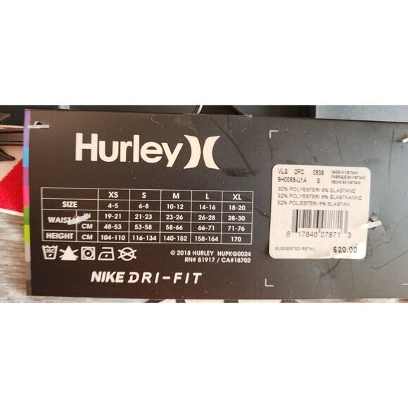 Hurley Shark Boys Size Small Boxers 2pk Performance Boxer Brifes - Picture 3 of 3